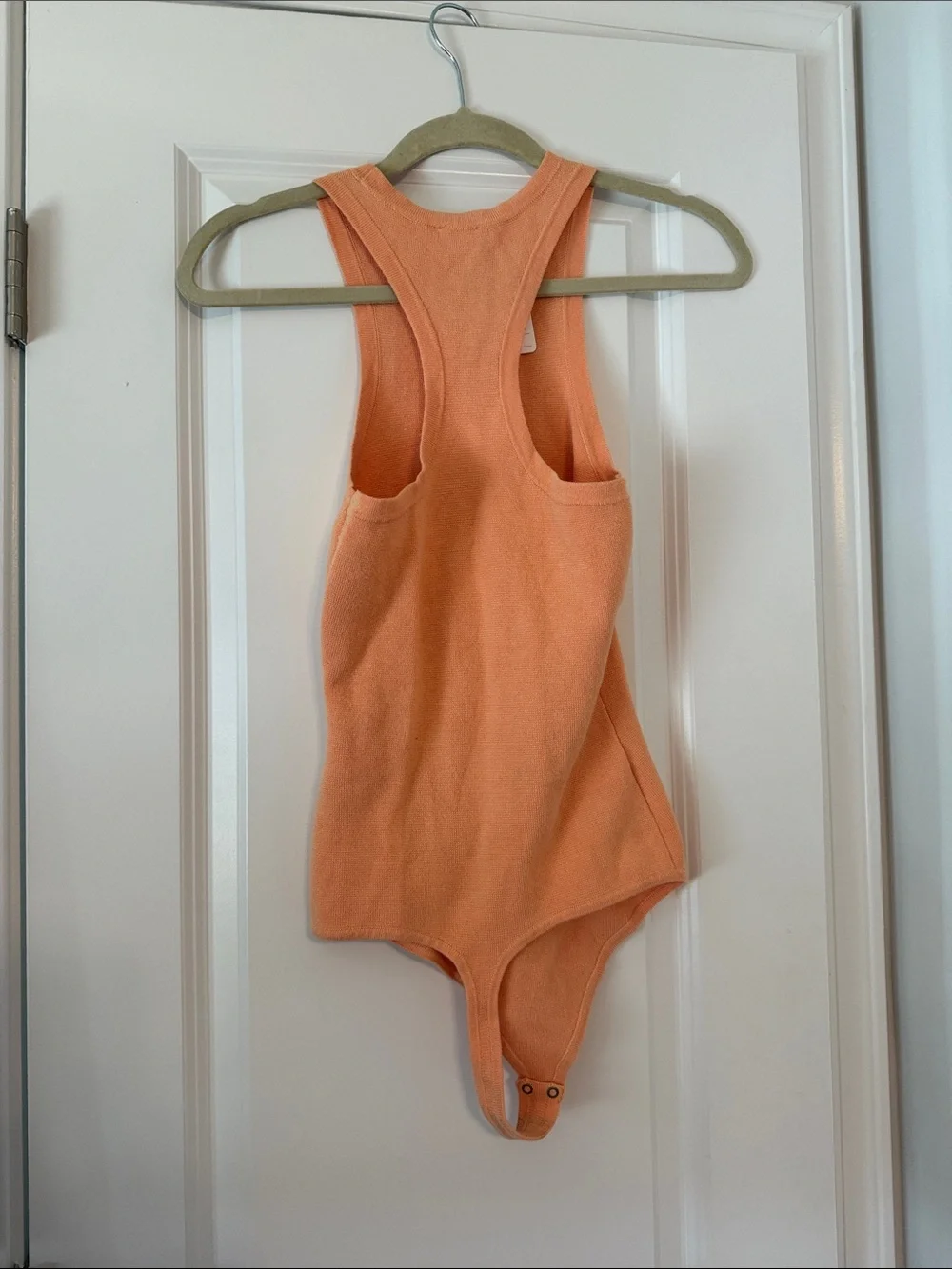 Abercrombie & Fitch Kids Sleeveless Orange One-Piece Bodysuit - Picture 4 of 7